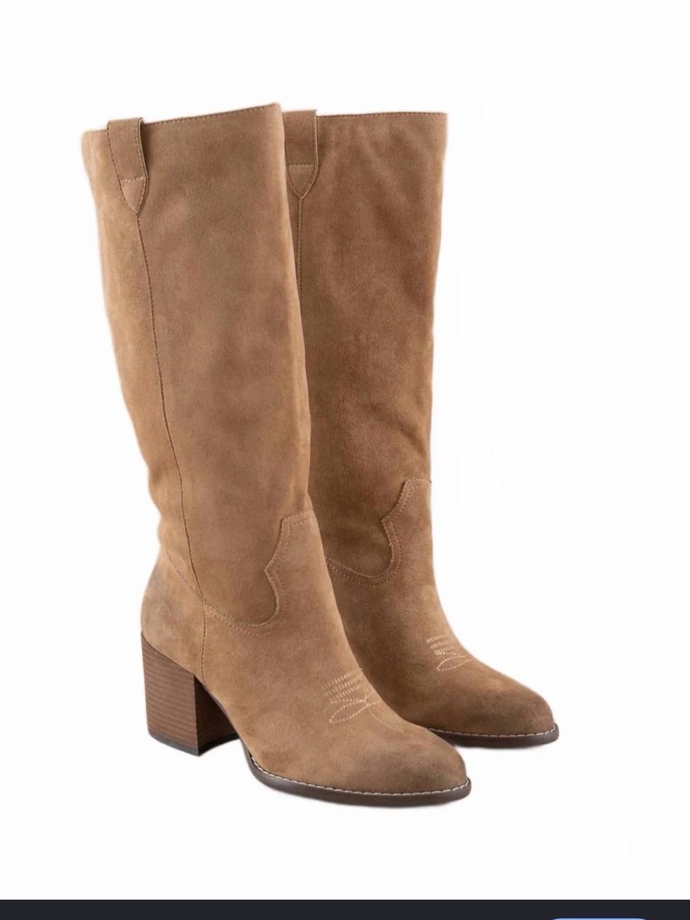 Oasis Society Roxanne Women's Tan Suede western boots heel boots